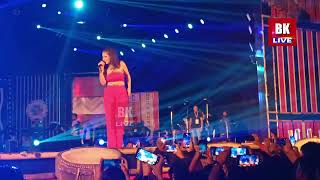 Sunidhi Chauhan on the stage ll Karbi Anglong Day Celebration 2022 at Taralangso, Diphu ll