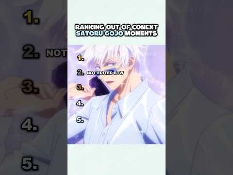 Ranking Satoru Gojo Moments ￼
