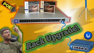 Rack Upgrade Swapping 16 Port for US48 PoE Switch & Installing 4 New Fans!