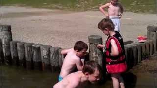 preview picture of video 'A late afternoon swim at Wath lake, Manvers in July 2012.'