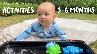 How to entertain a 3-6 months old baby | Montessori inspired activities