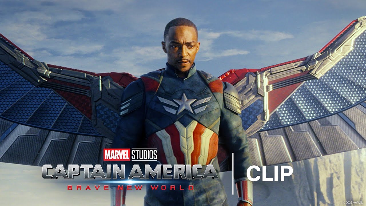 Captain America and the Falcon Air Battle | Captain America: Brave New World | Official Clip