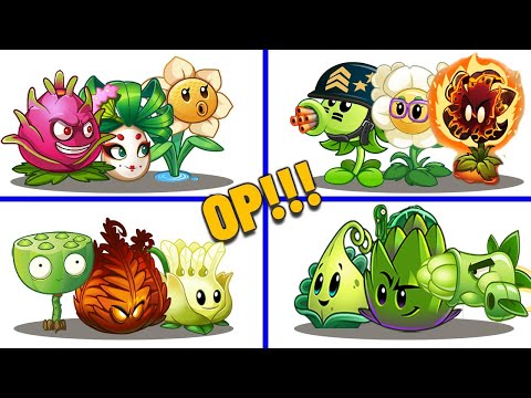 PVZ 2 - 4 Super Teams Plant Vs Team Gargantuar Zombies - Who is Best Team ?