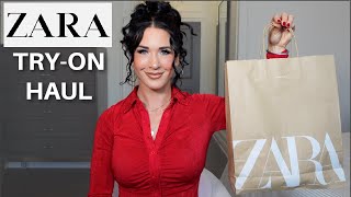 ZARA TRY-ON HAUL ☃️ | new in winter arrivals, gorgeous dresses, ski outfits + wardrobe essentials