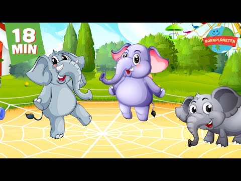 Animerad - Hjulen på bussen m.fl - Barnlåtar med Barnplaneten