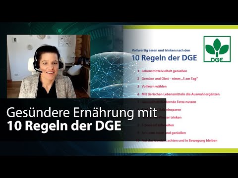10 Regeln für gesunde Ernährung in Studium & Alltag: Prof. Kristin Junge über die 10 Regeln der DGE