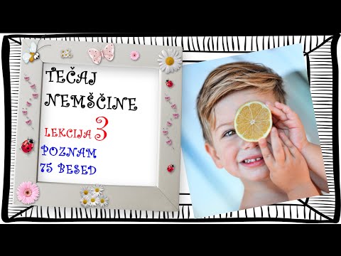 TEČAJ NEMŠČINE: LEKCIJA 3