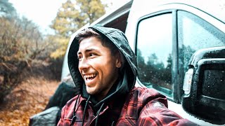 Camping In The Back Of A Subaru IN THE SNOW | Andrew Garber Runs Over 100 miles in 24 hours