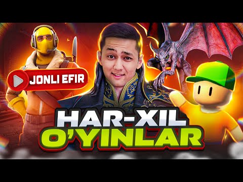 JONLI EFIR - HAR-XIL O'YINLAR | UZLIDER