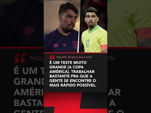 Lucas Paquetá já se prepara para a Copa América