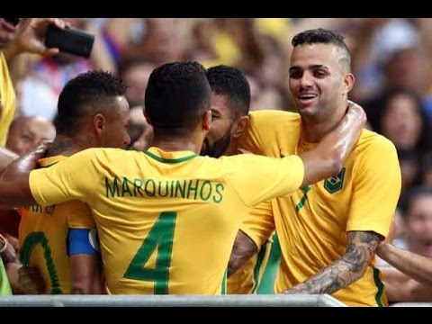 Gol de Luan - Brasil 2 x 0 Colômbia - Olimpíadas 2016