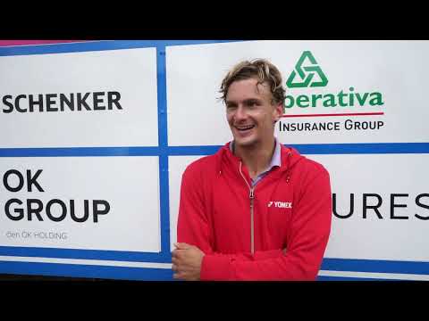 Toby Kodat (USA) po výhře v 1. kole | Svijany Open 2023