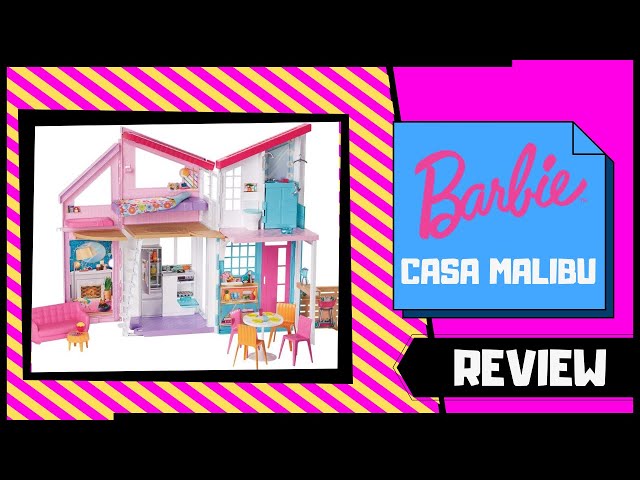 Vídeo relacionado con Barbie Casa Malibu, casa de muñecas de Dos Pisos Plegable con Muebles y Accesorios (Mattel FXG57)
