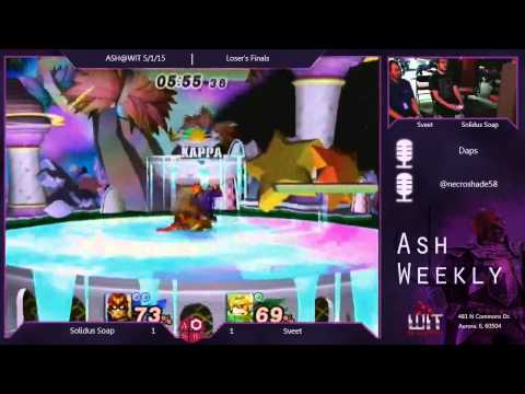 PM Loser's Finals ASH@WIT 5/1/15 - Solidus Soap (Falcon) vs Sveet (Fox)