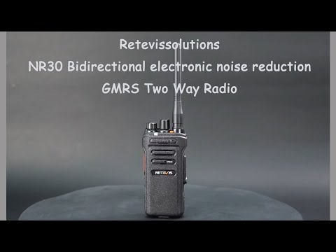 Silence the Chaos  Retevis NR30 Noise Canceling GMRS Radio for Group Calls