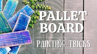 Genius Pallet Board Painting Hack For Vintage Distressed Wood!