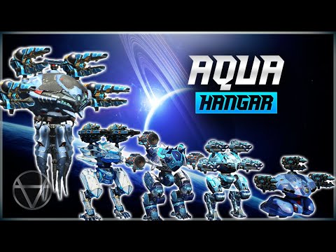 [WR] 🔥 Aqua Theme Hangar – Mk3 Gameplay | War Robots Steam (4K)