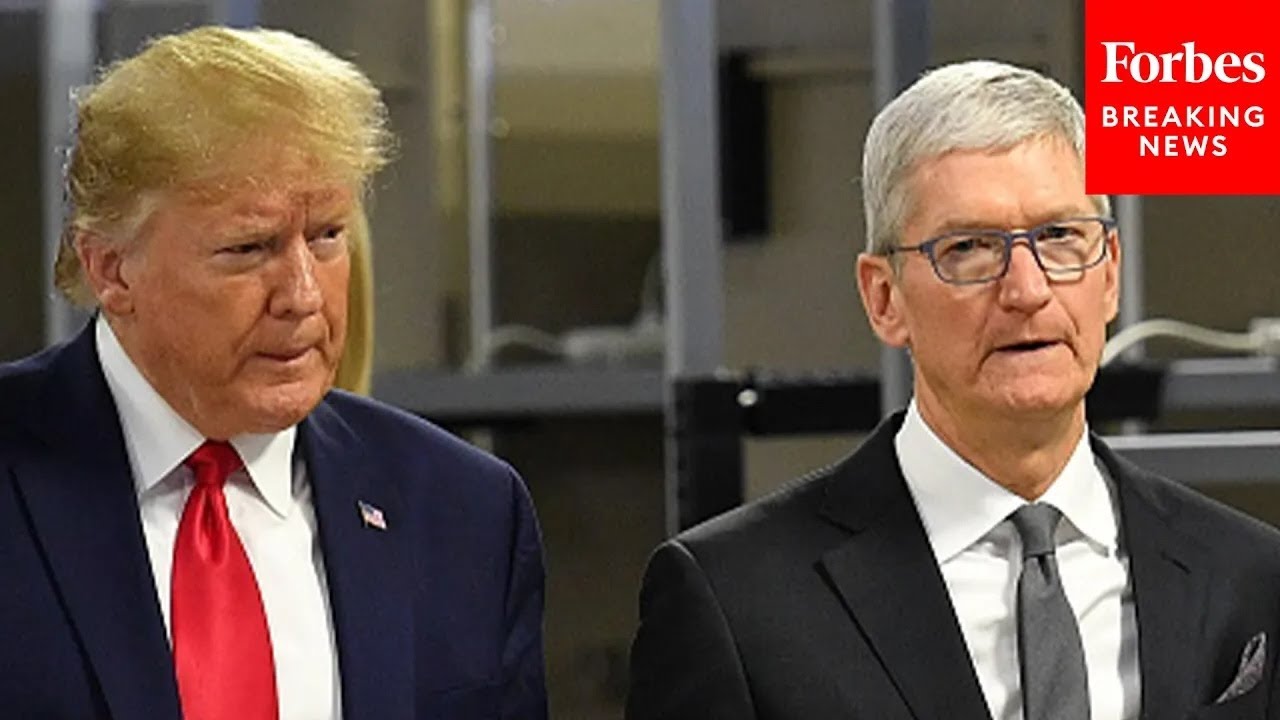 'I Had A Little Problem With Tim Cook Yesterday': Trump Knocks Apple's Plans In India - YouTube