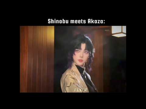 When Shinobu meets Akaza..💀😈|#anime#demonslayer#edit#akaza#shinobu#douma#revenge#shorts#fyp#cosplay