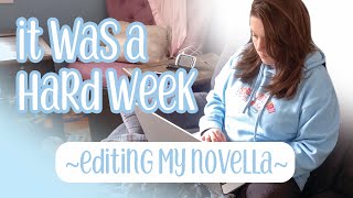 Editing My Worst First Draft 📖 writing vlog where everything goes wrong