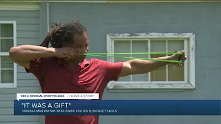 Virginia man known worldwide for his slingshot skills: 'It was a gift'