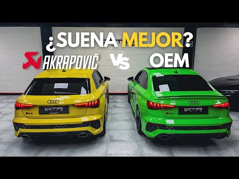 AUDI RS3 8Y EXHAUST SOUND COMPARISON 🔥 | OEM VS AKRAPOVIC 🦊