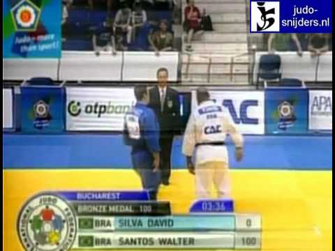 David Moura BRA x  Walter Santos BRA +100kg bronze - Judo 2011 WC Bucharest