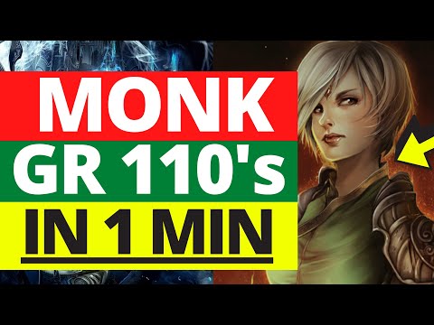 Diablo 3 Season 26 Monk Water Ally - Fastest GR SPEED Build