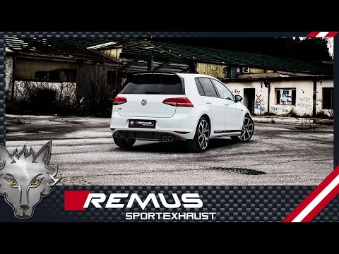 VW Golf VII GTI Clubsport with REMUS turbo-back system