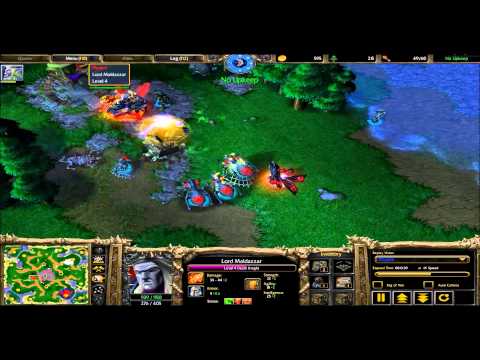 Fantafiction(Undead) Vs  Passion(Night Elf) Twisted Meadows Warcraft 3 III Replay