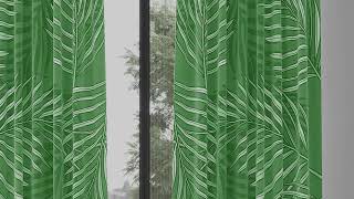 Комплект штор «Ломгенс (зеленый)» — видео о товаре