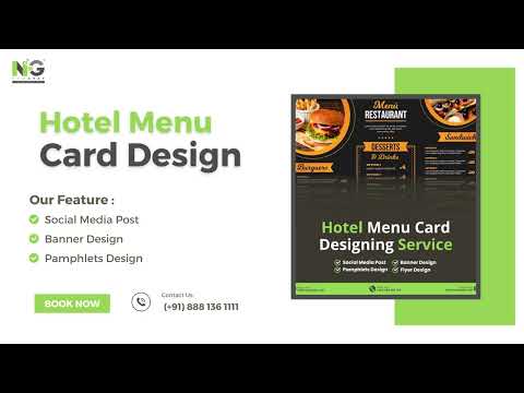 Hotel Menu Card Designing Service