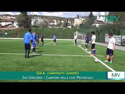 ManuWebtv  : Calcio  Gir A  San Gregorio  Juniores Campione Provinciale 2018