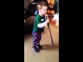 Callum With Daddy S Chanter Foot Tap Timing