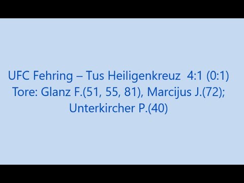 UFC Fehring – Tus Heiligenkreuz/W. 4:1 (0:1)