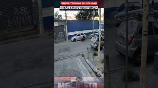 PINOTE TERMINA EM COLISÃO, PRISÃO E MOTO RECUPERADA! 🚨🏍️#viral #reels #instagram #police #explore