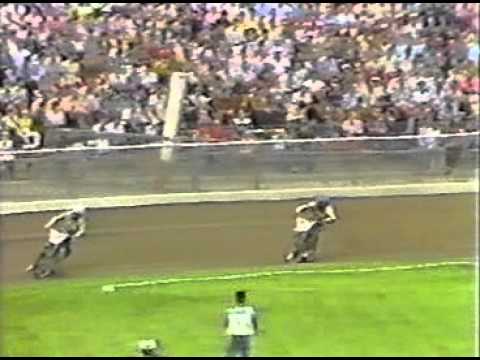 Jan Krzystyniak - Wojciech Żabiałowicz podczas Turnieju Ivan Mauger World Series Leszno 1985