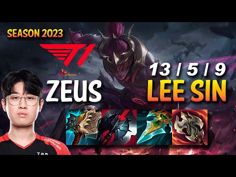 T1 Zeus LEE SIN vs AATROX Top - KR Ranked