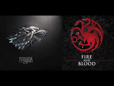 Game of Thrones - Soundtrack House Targaryen & Stark COMBINED - A song of Ice and Fire - HD