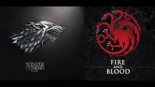 Game of Thrones - Soundtrack House Targaryen & Stark COMBINED - A song of Ice and Fire - HD
