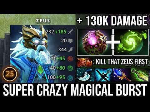 If You Can't Kill This Zeus Fast Enough, He'll Destroy You ALL | Crazy Magic Burst 130k Damage DotA2