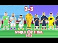 🏆MESSI WINS THE WORLD CUP!🏆 Argentina vs France! 3-3 (Cartoon Goals Highlights Final 2022 Penalties)