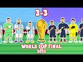 MESSI WINS THE WORLD CUP Argentina Vs France 3 3 Cartoon Goals Highlights Final 2022 Penalties
