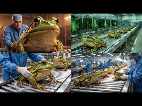 Inside Frog Meat Factory . How Frog Legs Are Processed From Catch to Packaging