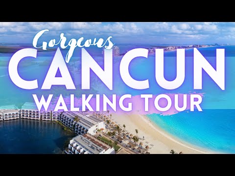 Cancun Mexico Walking Tour 4K