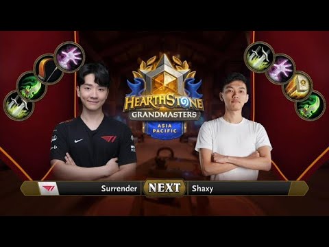Surrender vs Shaxy | 2021 Hearthstone Grandmasters Asia-Pacific | Elimination | Season 2 | Playoffs