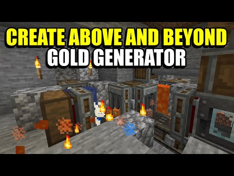 Ep14 Gold Generator - Minecraft Create Above and Beyond Modpack