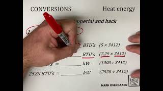 Kilowatts to BTU’s