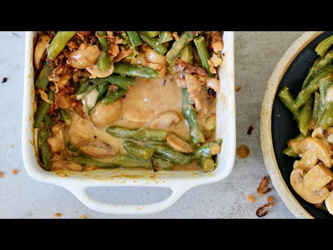 Easy Vegan Green Bean Casserole (Best Homemade Recipe)