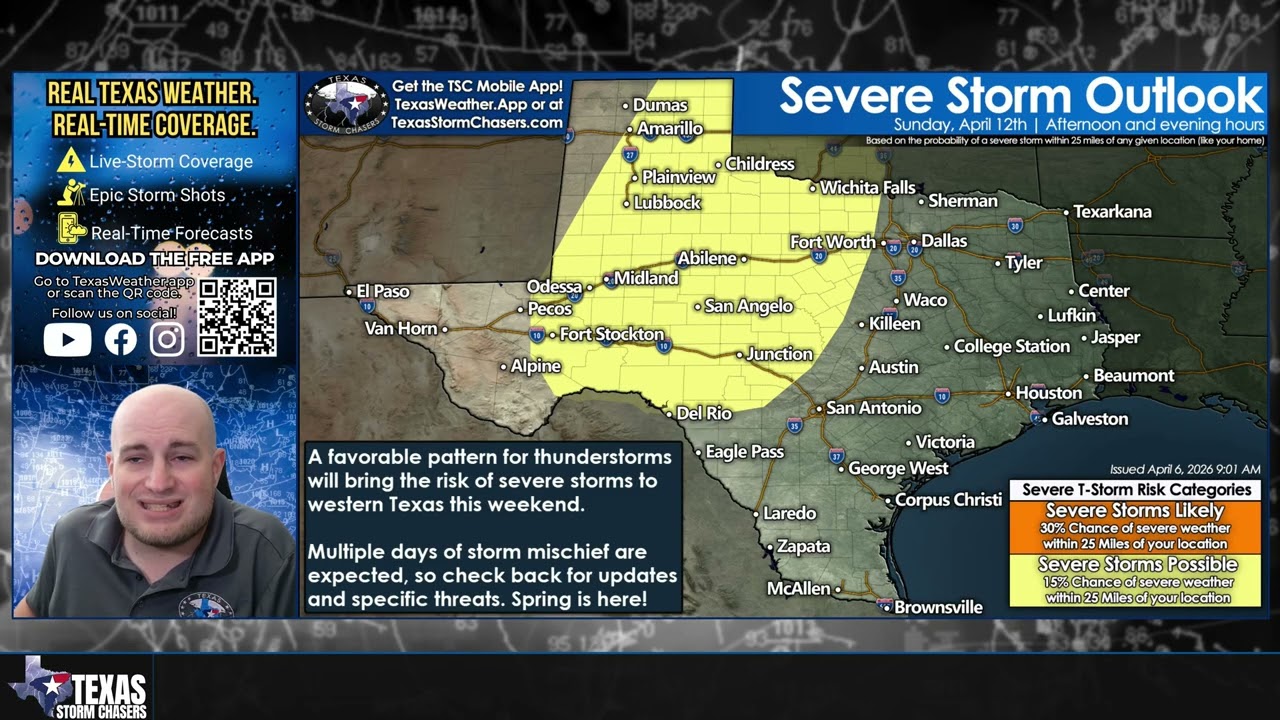 Texas Severe Weather Returns This Weekend | Hail, Wind, Storms Possible